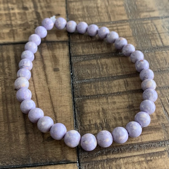 Handmade Jewelry - 6mm Lavender Jasper Chakra Bracelet Handmade